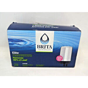 Brita Chrome Faucet Replacement Filter 3-Pack NEW reduce micro plastics 100 gal